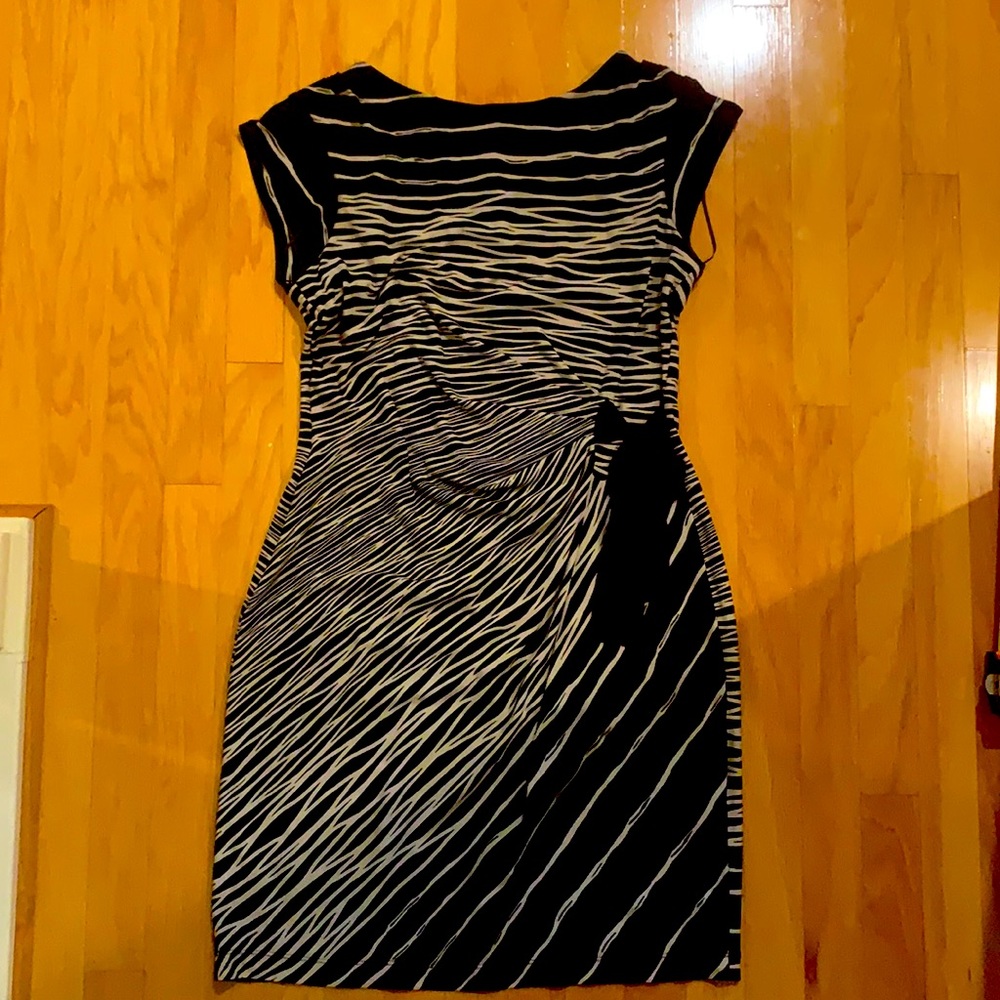 Dress Barn Faux Tie Stretch Dress - 12